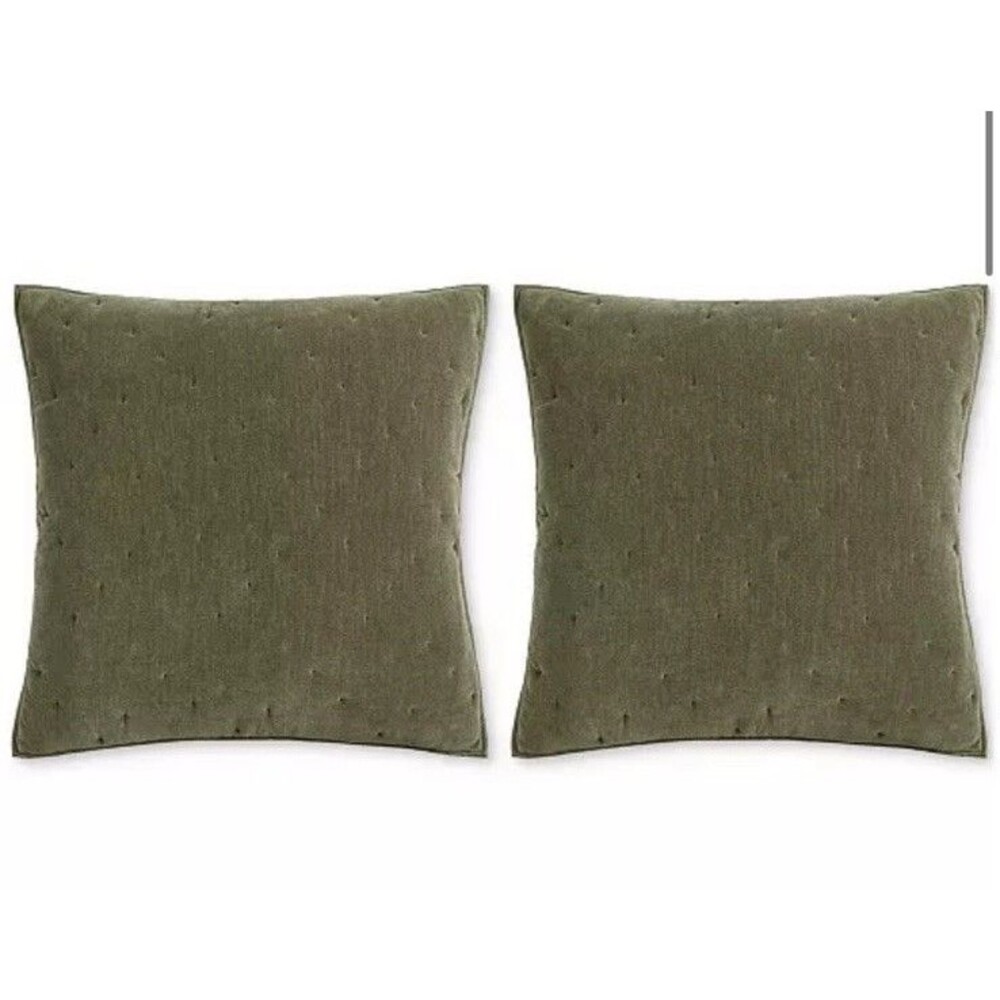 Hotel Collection Reversible Chenille Quilted 2-Pc. European Sham Set